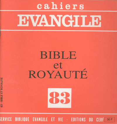 BIBLE ET ROYAUTE (COLLECTIF), NO 83