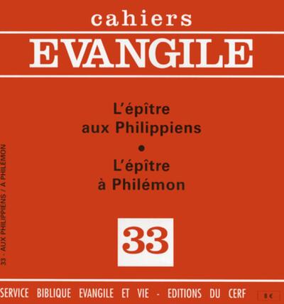 EPITRES AUX PHILIPPIENS ET L'EPITRE A PHILEMON  (S. LEGASSE), NO