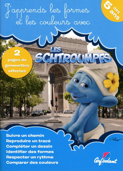 J´APPRENDS LES FORMES ET LES COULEURS AVEC LES SCHTROUMPFS DES 5 ANS