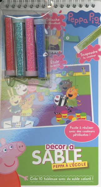 PEPPA A L´ECOLE - DECOR A SABLE