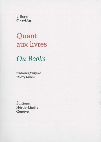 QUANT AUX LIVRES