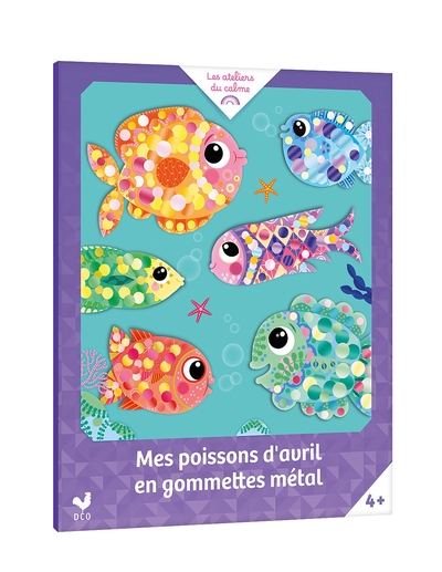 MES POISSONS D´AVRIL EN GOMMETTES METAL - POCHETTE AVEC ACCESSOIRES