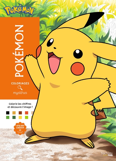 COLORIAGES MYSTERES - POKEMON - COLORIE LES CHIFFRES ET DECOUVRE L´IMAGE