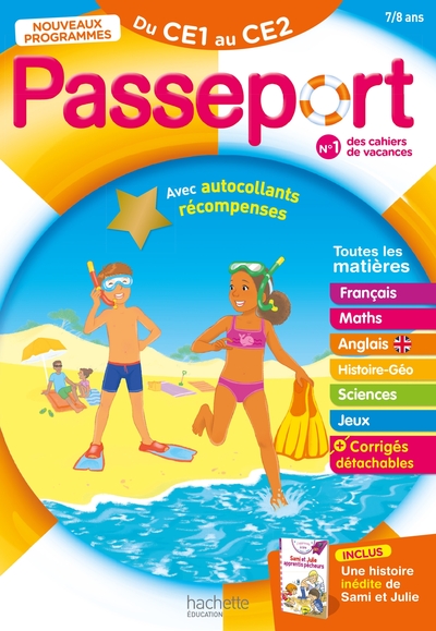 PASSEPORT - DU CE1 AU CE2 7/8 ANS - CAHIER DE VACANCES 2023