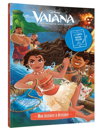 VAIANA - MON HISTOIRE A DESSINER (LIVRE ET TABLETTE MAGIQUE EFFACABLE) - DISNEY