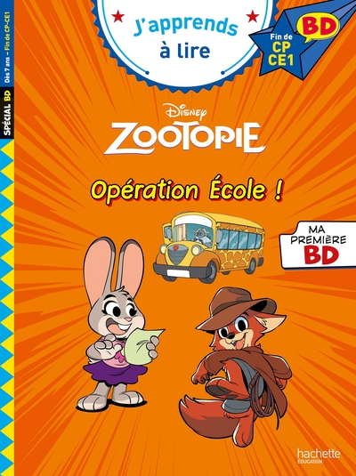 DISNEY  BD  FIN DE CP- CE1 - ZOOTOPIE