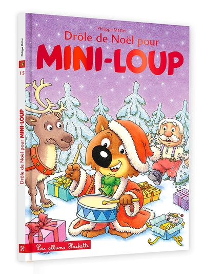 DROLE DE NOEL POUR MINI-LOUP AVEC COUVERTURE SCINTILLANTE