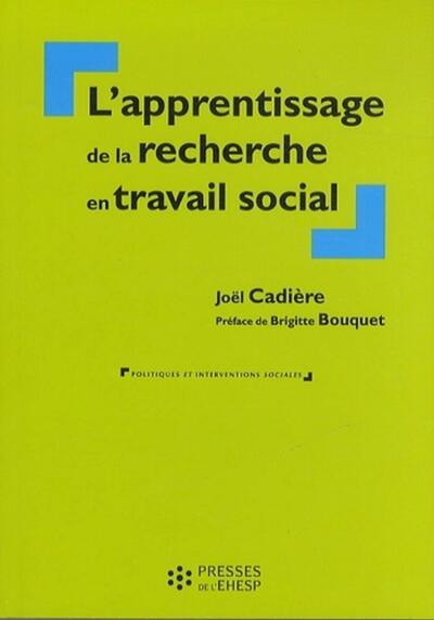 APPRENTISSAGE DE LA RECHERCHE EN TRAVAIL SOCIAL