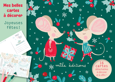 MES BELLES CARTES A DECORER - JOYEUSES FETES !