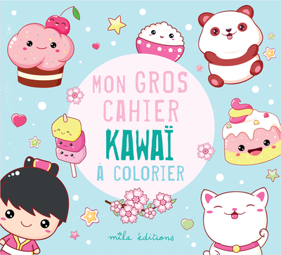 MON GROS CAHIER KAWAI A COLORIER