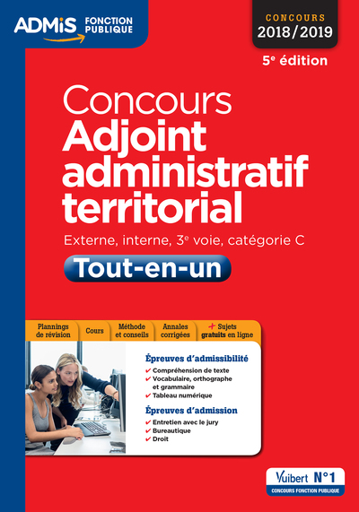 CONCOURS 2018 / 2019 ADJOINT ADMINISTRATIF TERRITORIAL CAT C TOUT EN UN 5E ED. 2017