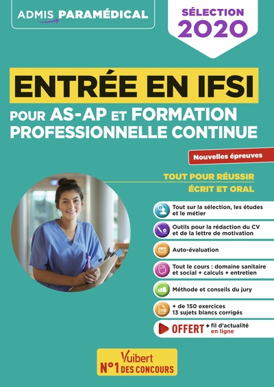 SELECTION 2020 ENTREE EN IFSI POUR AS-AP ET FORMATION PROFESSIONNELLE CONTINUE
