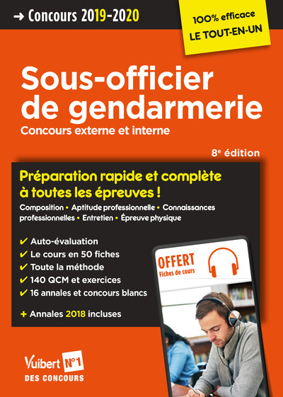 CONCOURS 2019 - 2020 SOUS - OFFICIER DE GENDARMERIE TOUT-EN-UN 100% EFFICACE