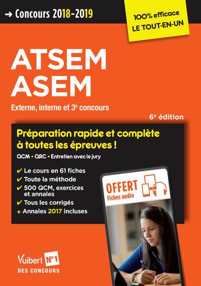 CONCOURS ATSEM ASEM 2018 - 2019 PREPARATION RAPIDE ET COMPLETE A TOUTES EPREUVES