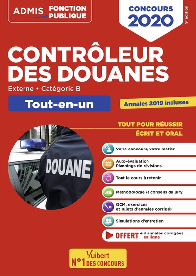 CONCOURS CONTROLEUR DES DOUANES - CATEGORIE B - TOUT-EN-UN