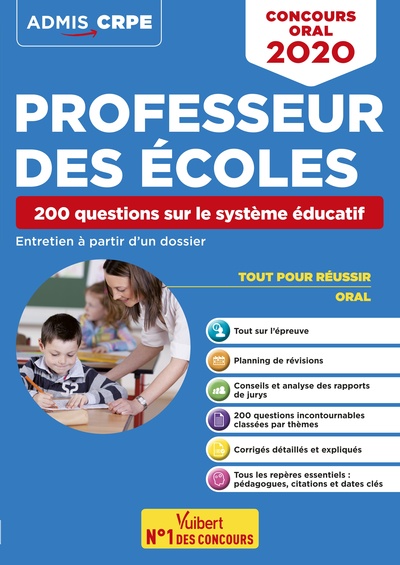 CRPE - CONCOURS DE PROFESSEUR DES ECOLES - 200 QUESTIONS SUR LE SYSTEME EDUCAT