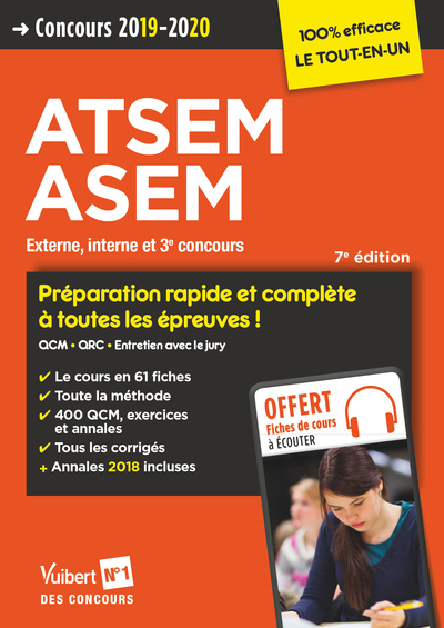 CONCOURS 2019 - 2020 ATSEM ASEM PREPARATION COMPLETE ET RAPIDE A TOUTES EPREUVES