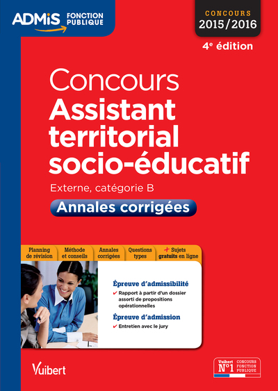 CONCOURS ASSISTANT TERRITORIAL SOCIO EDUCATIF CAT B ANNALES CORRIGEES 4E EDT