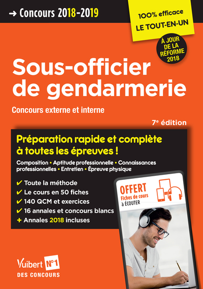 CONCOURS SOUS OFFICIER GENDARMERIE PREPARATION RAPIDE ET COMPLETE 2018 2019 7ED