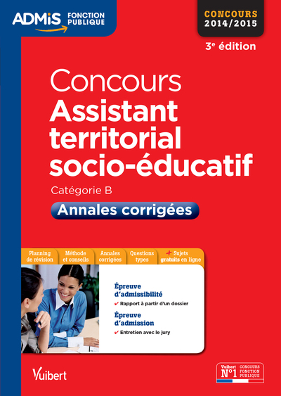 CONCOURS ASSISTANT TERRITORIAL SOCIO EDUCATIF ANNALES CORRIGEES CAT B 3E EDT