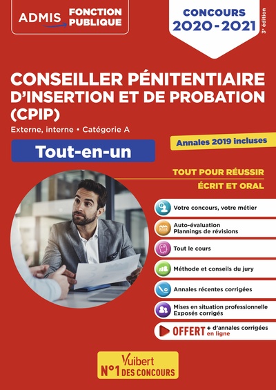 CONCOURS CONSEILLER PENITENTIAIRE D´INSERTION ET DE PROBATION (CPIP) - CATEGOR