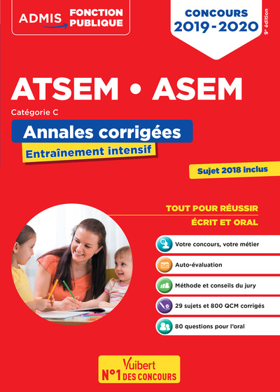 ATSEM ASEM CONCOURS 2019 2020 CATEGORIE C ANNALES CORRIGEES