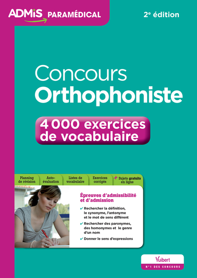 CONCOURS ORTHOPHONISTE 4000 EXERCICES DE VOCABULAIRE 2E EDT
