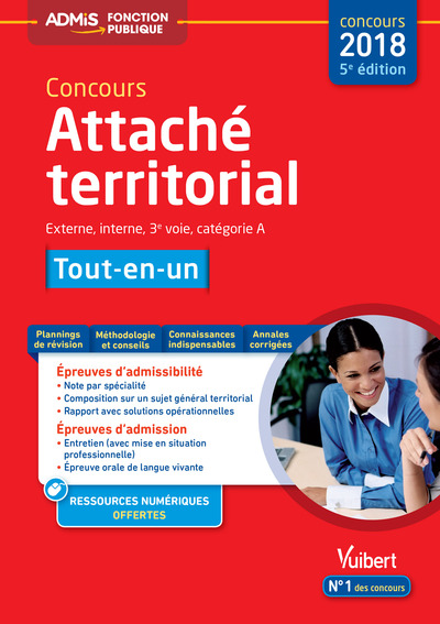 CONCOURS 2018 ATTACHE TERRITORIAL - CATEGORIE A - TOUT-EN-UN 5E ED. 2017