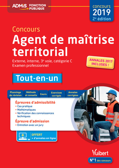 CONCOURS 2019  AGENT DE MAITRISE TERRITORIAL CATEGORIE C TOUT-EN-UN 2ED