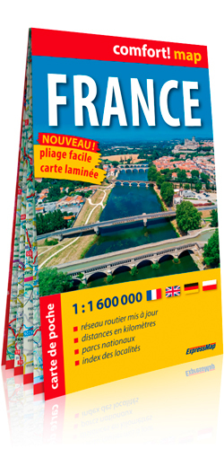FRANCE 1/1M600 (CARTE DE POCHE LAMINEE)