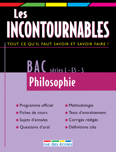 INCONTOURNABLES 2009 BAC PHILOSOPHIE SERIES L - ES - S
