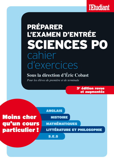 PREPARER L´EXAMEN D´ENTREE A SCIENCES PO - CAHIER D´EXERCICES 3ED REVUE ET AUGMENTEE