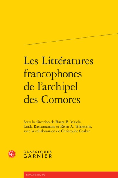 LITTERATURES FRANCOPHONES L ARCHIPEL COMORES