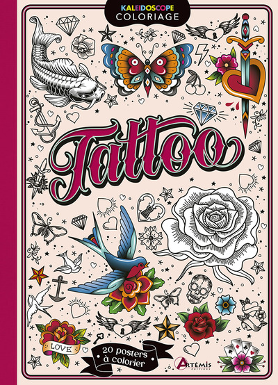 TATTOO - 20 POSTERS A COLORIER
