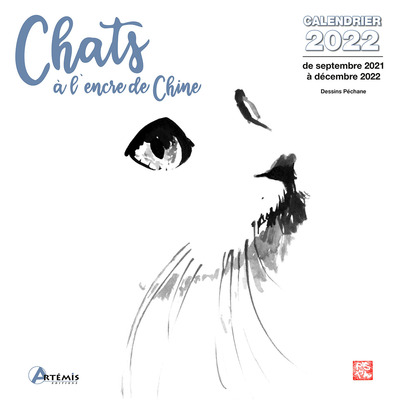 CALENDRIER CHAT A L´ENCRE DE CHINE 2022