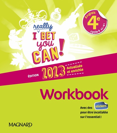 I REALLY BET YOU CAN! ANGLAIS 4E (2023) - WORKBOOK