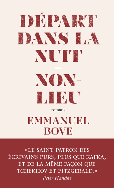 DEPART DANS LA NUIT - SUIVI DE NON-LIEU