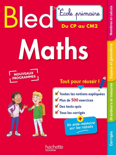 BLED ECOLE PRIMAIRE MATHS DU CP AU CM2