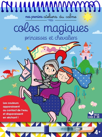 COLOS MAGIQUES PRINCESSES ET CHEVALIERS - BLOC AVEC FEUTRE A EAU