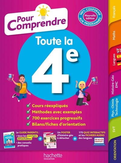 POUR COMPRENDRE TOUTES LES MATIERES 4E