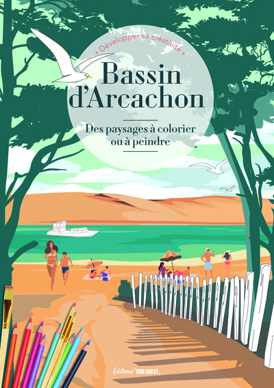BASSIN D´ARCACHON - DES PAYSAGES A COLORIER OU A PEINDRE