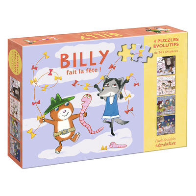 BILLY FAIT LA FETE - 4 PUZZLES EVOLUTIFS