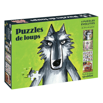 4 PUZZLES EVOLUTIFS LOUP