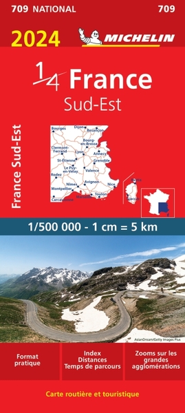 709 CARTE FRANCE SUD-EST 2024 MICHELIN