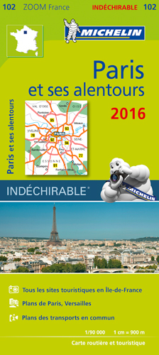 102 CARTE ZOOM PARIS ET SES ALENTOURS 2016