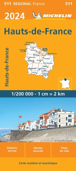 511-CARTE REGIONALE FRANCE - CARTE REGIONALE HAUTS-DE-FRANCE 2024