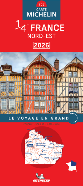 CARTE NATIONALE FRANCE NORD-EST 2026