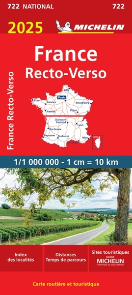 722 CARTE NATIONALE FRANCE RECTO-VERSO 2025