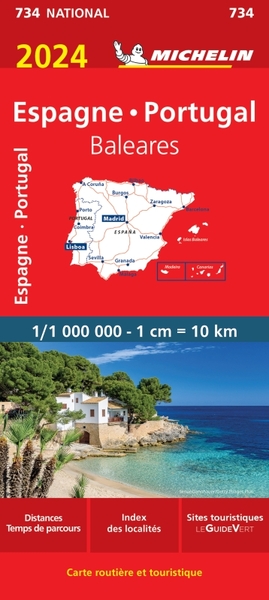 734-CARTE NATIONALE EUROPE - CARTE NATIONALE ESPAGNE, PORTUGAL 2024