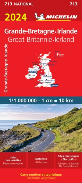 713-CARTE NATIONALE EUROPE - CARTE NATIONALE GRANDE-BRETAGNE, IRLANDE 2024